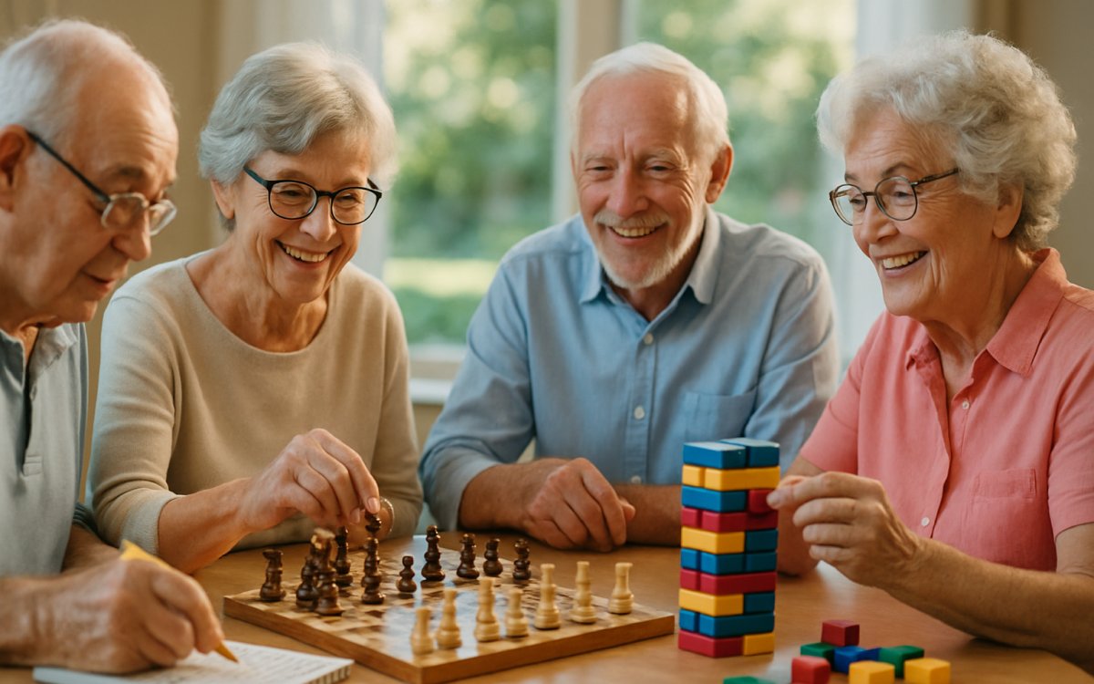 Senior-friendly brain activities for improved cognitive health
